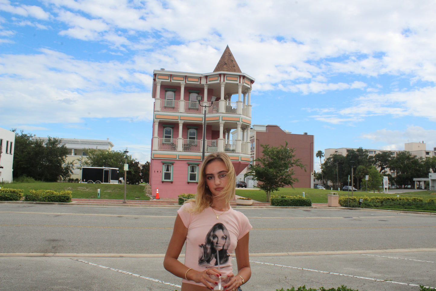 Pink Sharon Tee