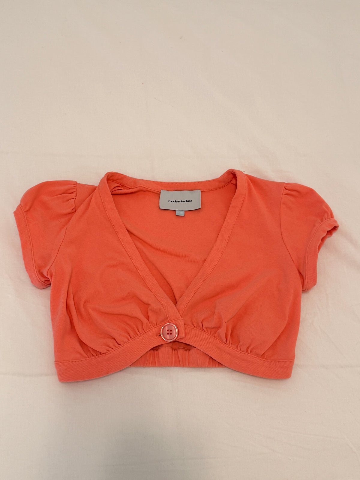 MODE MISCHIEF CORAL MIMI CROPPED TOP