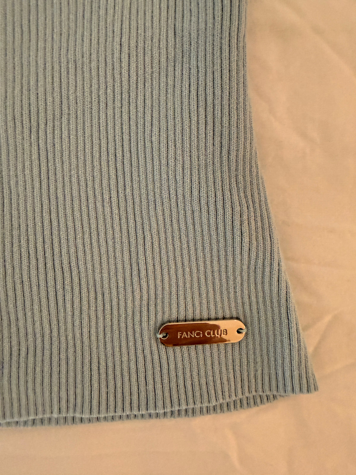 FANCI CLUB BABY BLUE KNIT HALTER