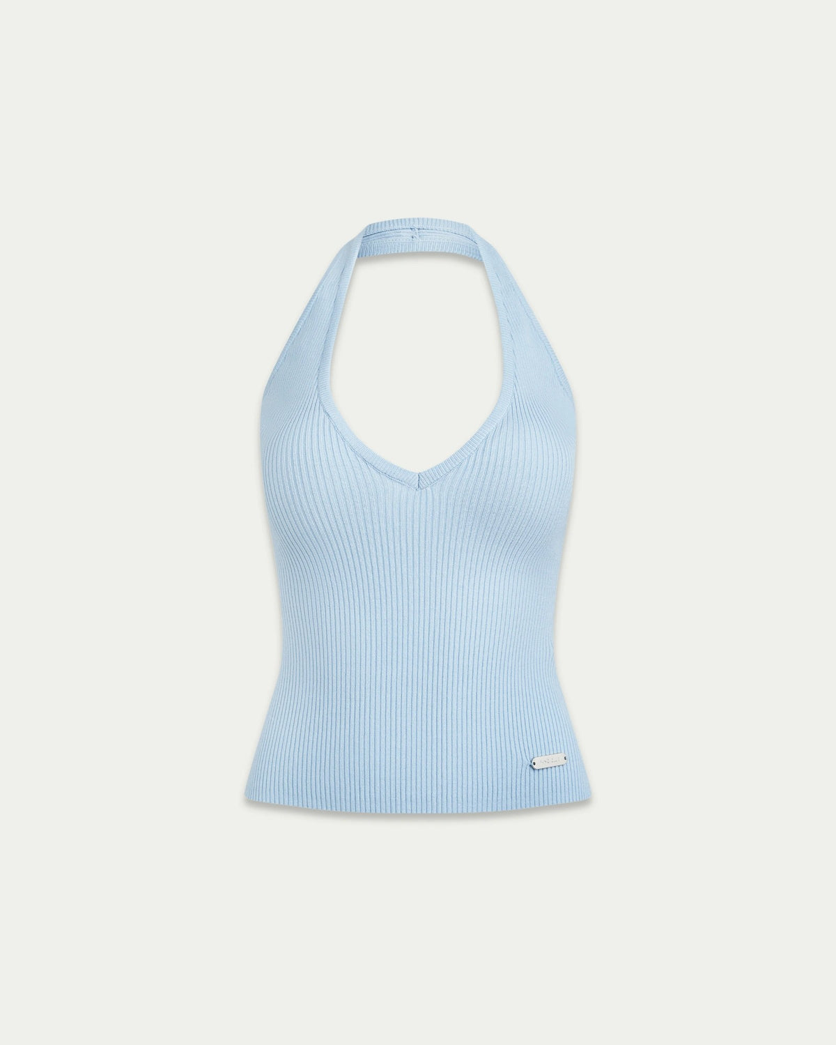 FANCI CLUB BABY BLUE KNIT HALTER